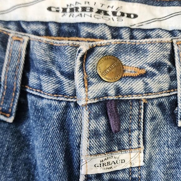 Marithé + François Girbaud blue straight leg jeans - Women's size 13/14 - Picture 6 of 8